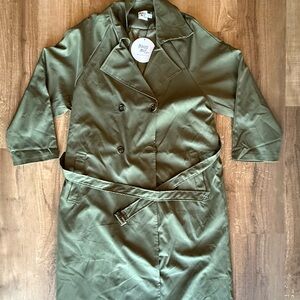 Princess Polly Sage Green Jacket